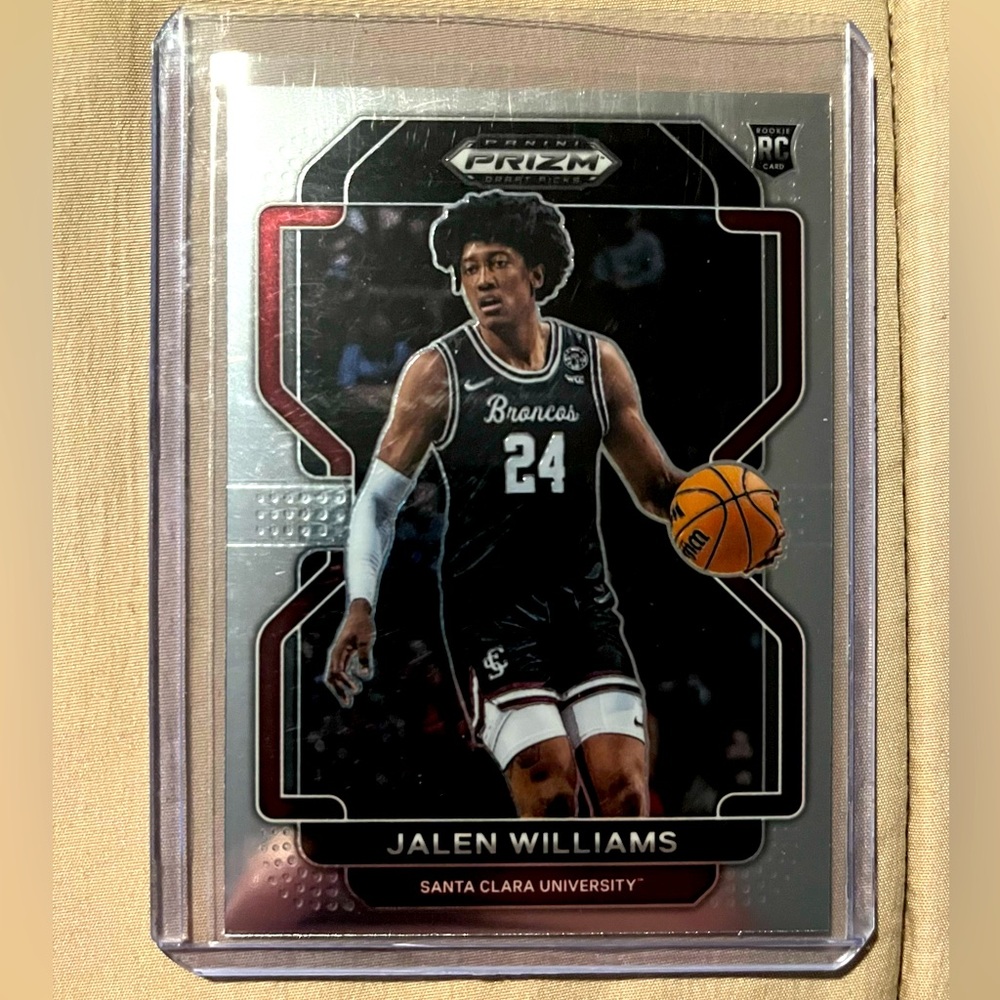 Jalen Williams 2022 RC Panini Prizm DRAFT PICKS #84 Santa Clara University Card